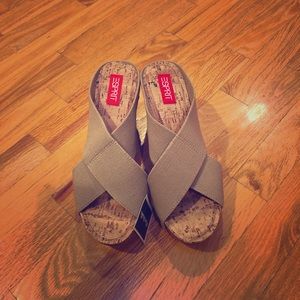 BRAND NEW Esprit Chunky Canvas Strap Wedge